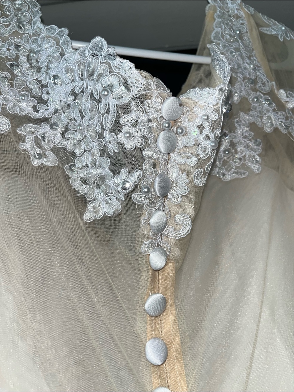 Breathtaking White Beaded Lace Wedding Dress - Beautiful - Picture 4 of 13